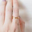 Tawdriness Custom Name Ring