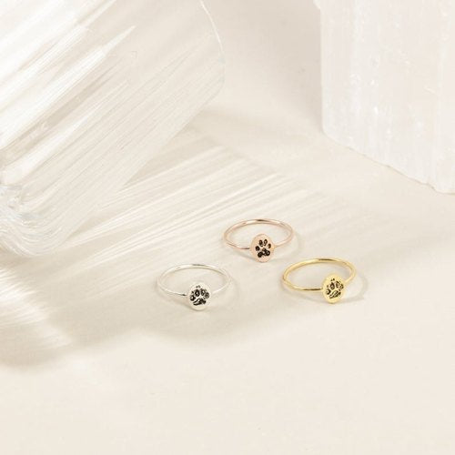 Custom Paw Print Ring