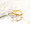 Gaudiness Worthy Message Ring