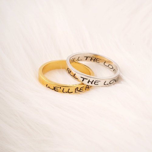 Gaudiness Worthy Message Ring