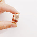 Heart-Shape Fingerprint Ring