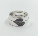 Heart-Shape Fingerprint Ring