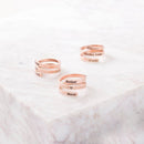 3 Layer Custom Name Ring - Adjustable