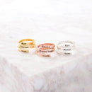 3 Layer Custom Name Ring - Adjustable