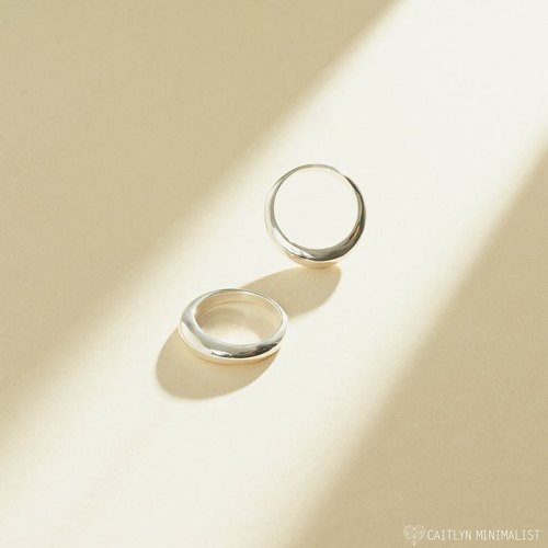 Flourish Modern Dome Ring
