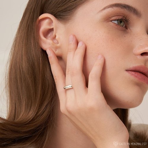 Flourish Modern Dome Ring