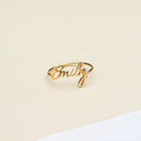 Custom Message Ring Sterling Silver