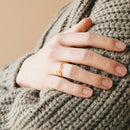 Custom Message Ring Sterling Silver