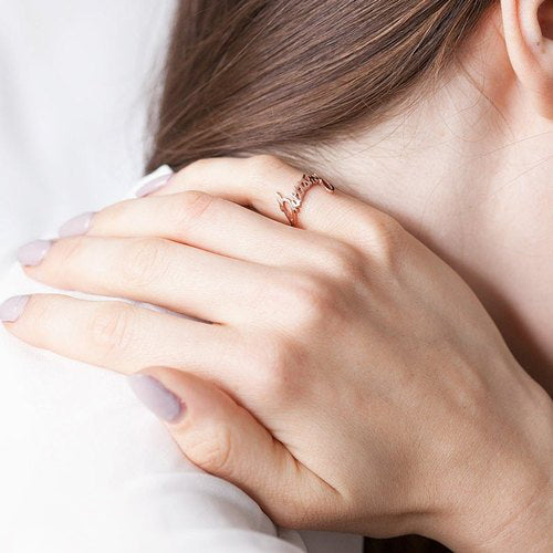 Personalized Handwriting Ring