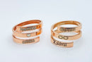 Stackable Name Ring - Adjustable