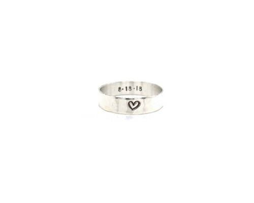 Personalized Heart Design Ring