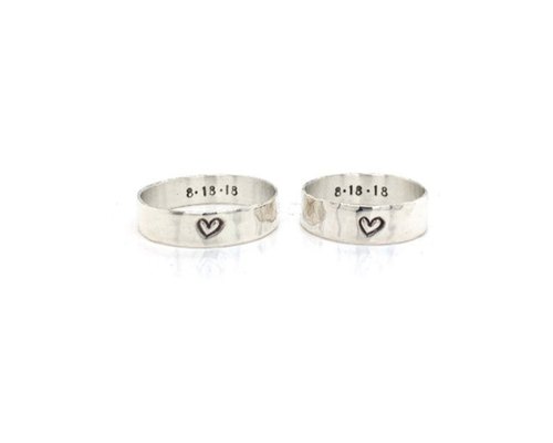 Personalized Heart Design Ring