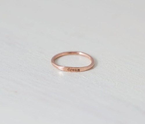 Engraved Personalised Name Ring