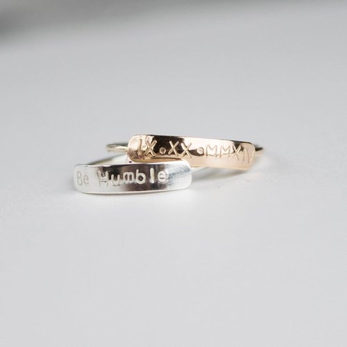 Personalized  Dainty Name Ring,