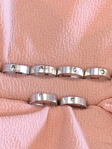 Parade Personalized Letter Rings