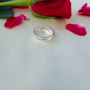 Engagement Promise Ladies Silver Name Ring