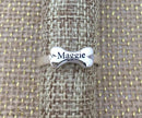 Personalized Dog Bone Ring