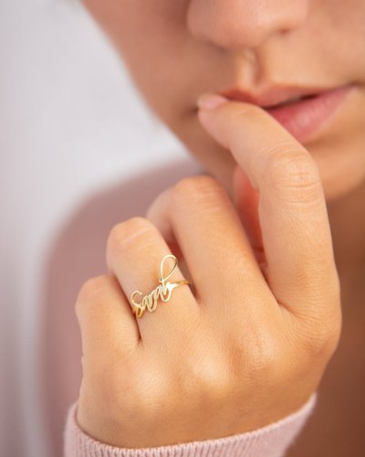 Blow Personalized Name Ring
