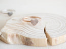 Dainty Fingerprint Heart Ring