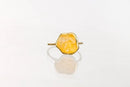 Raw Citrine Ring For Women Crystal Jewelry