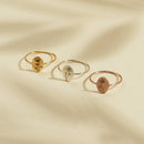 Birth Flower Design Ring