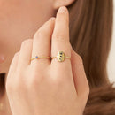 Birth Flower Design Ring
