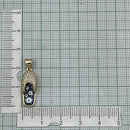 Evil Eye Flip Flops Footwear Gold Blue Copper American Diamond Necklace Pendant Chain For Women