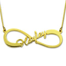 Personalised Single Infinity Name Pendant Necklace