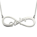 Personalised Single Infinity Name Pendant Necklace