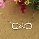 Personalised Single Infinity Name Pendant Necklace