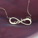 Personalised Single Infinity Name Pendant Necklace
