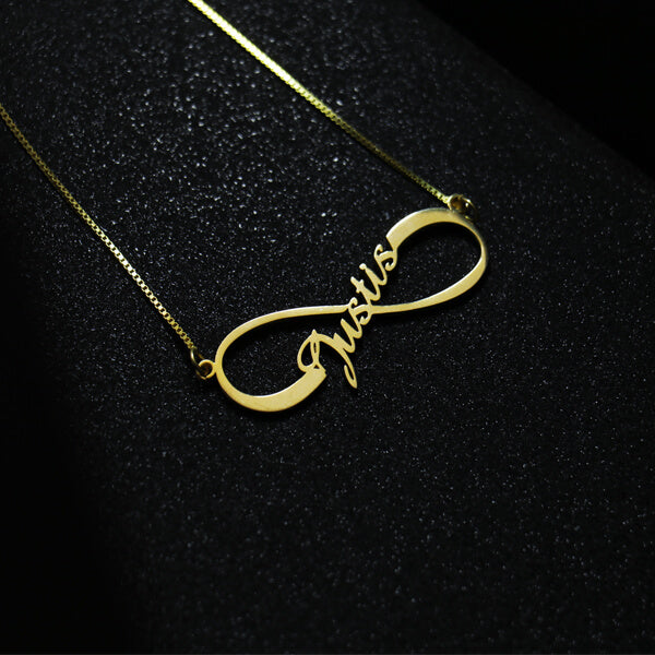 Personalised Single Infinity Name Pendant Necklace