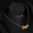 Personalized Single Heart Name Pendant Necklace