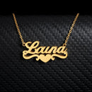 Personalized Single Heart Name Pendant Necklace