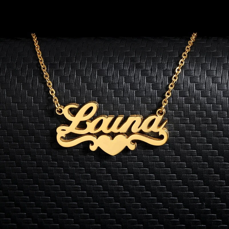 Personalized Single Heart Name Pendant Necklace
