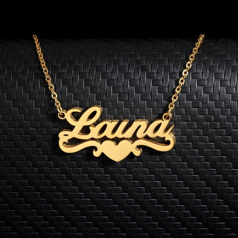 Personalized Single Heart Name Pendant Necklace