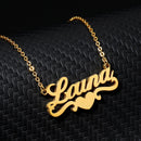 Personalized Single Heart Name Pendant Necklace