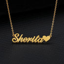 Gorgeous Heart Name Pendant Necklace