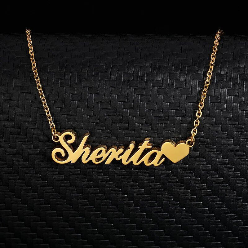 Gorgeous Heart Name Pendant Necklace