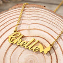 Pretty Butterfly Name Pendant Necklace