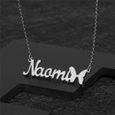 Eye catching Butterfly Name Pendant Necklace