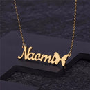 Eye catching Butterfly Name Pendant Necklace