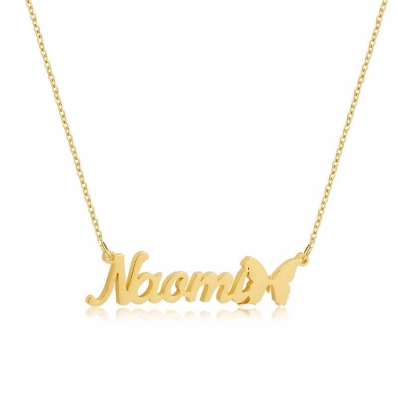 Eye catching Butterfly Name Pendant Necklace