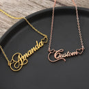 Charming Sassy With Heart Name Pendant Necklace