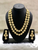 Enamel Kundan Gold Necklace Set-FASHION KIDA-Fashion Kida