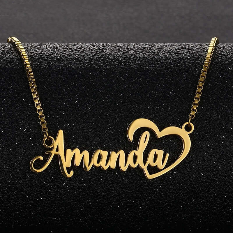 Lovely Heart Name Pendant Necklace