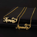 Lovely Heart Name Pendant Necklace