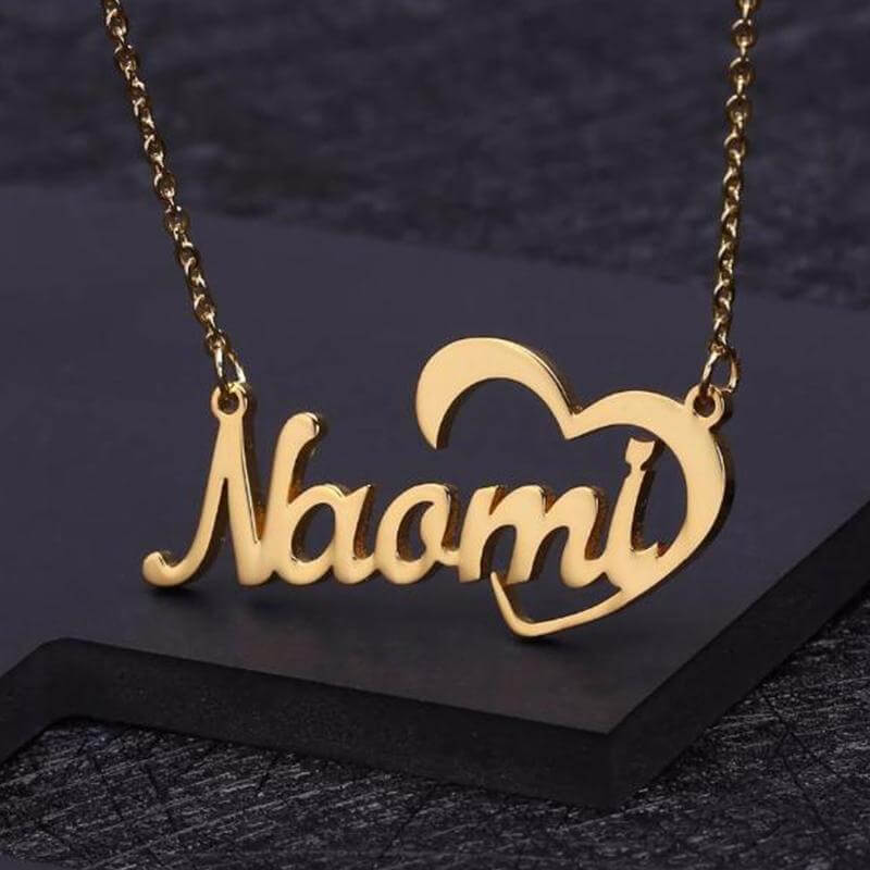 Lovely Heart Name Pendant Necklace