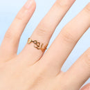Graceful Arabic Name Ring