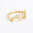 Graceful Arabic Name Ring